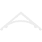 Ekena Millwork Pitch Legacy Architectural Grade PVC Gable Pediment, 48"W x 20"H x 1"P (10/12) GPP048X020X100LEG - alternate 4